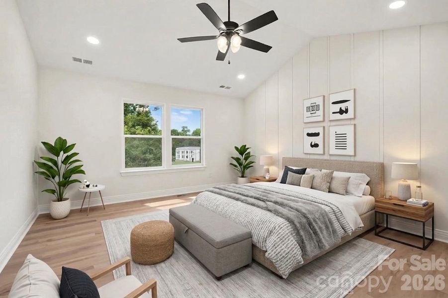 Furnished interior view inside a new home in , Charlotte (Image 10).