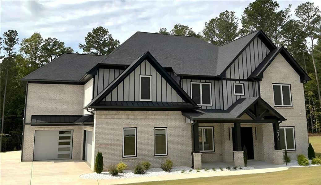 Front exterior of a new home in , Buford, GA, highlighting curb appeal (Image 2).
