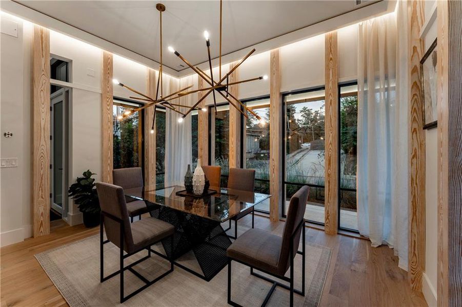 Furnished interior view inside a new home in , Atlanta (Image 44).