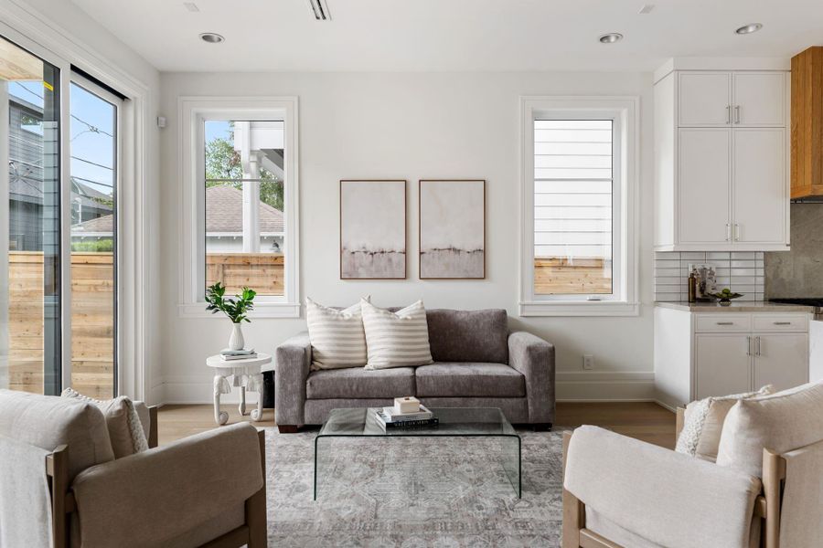 Furnished interior view inside a new home in , Houston (Image 25).