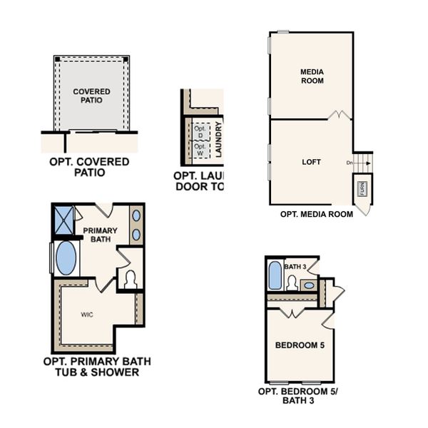 2D floor plan layout for the Osprey by Century Communities in Martins Glen, Antioch, TN (Image 4). 2D floor plan layout for the Osprey by Century Communities in Martins Glen, Antioch, TN (Image 4).