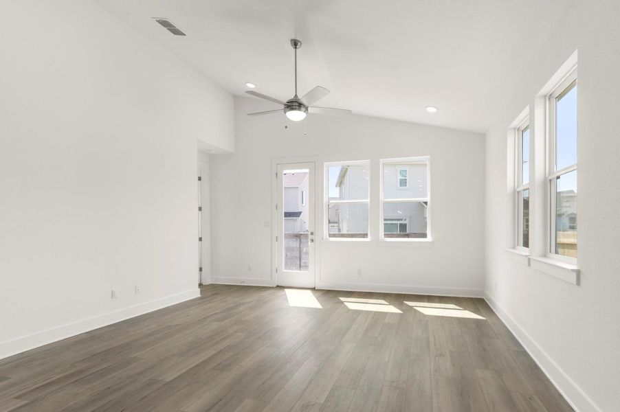Spacious, unfurnished interior of a new home in The Enclave at Hidden Oaks, Georgetown (Image 30). Spacious, unfurnished interior of a new home in The Enclave at Hidden Oaks, Georgetown (Image 30).