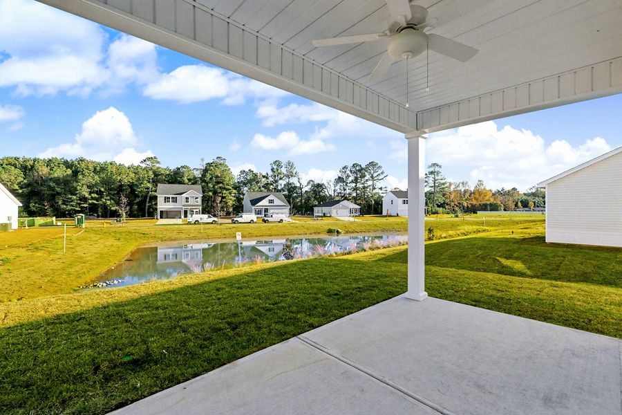 Exterior details and patio area of a home in Hainer Place, Conway (Image 3).