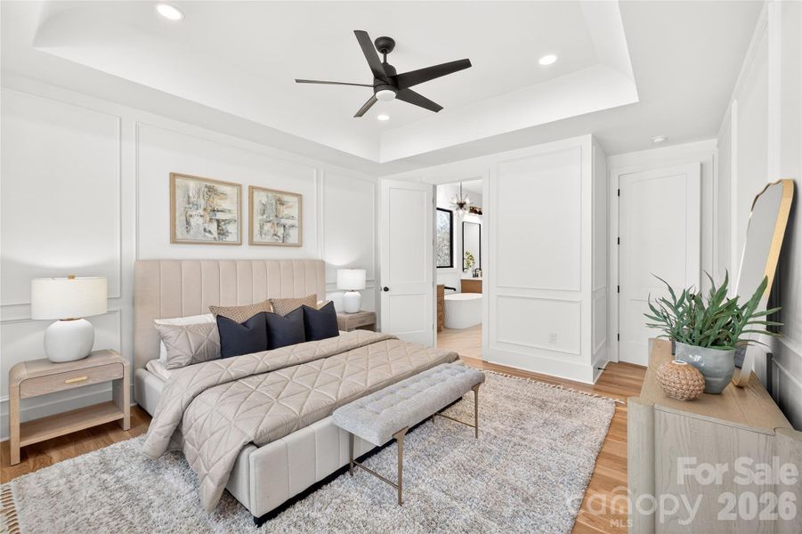Furnished interior view inside a new home in , Belmont (Image 7).