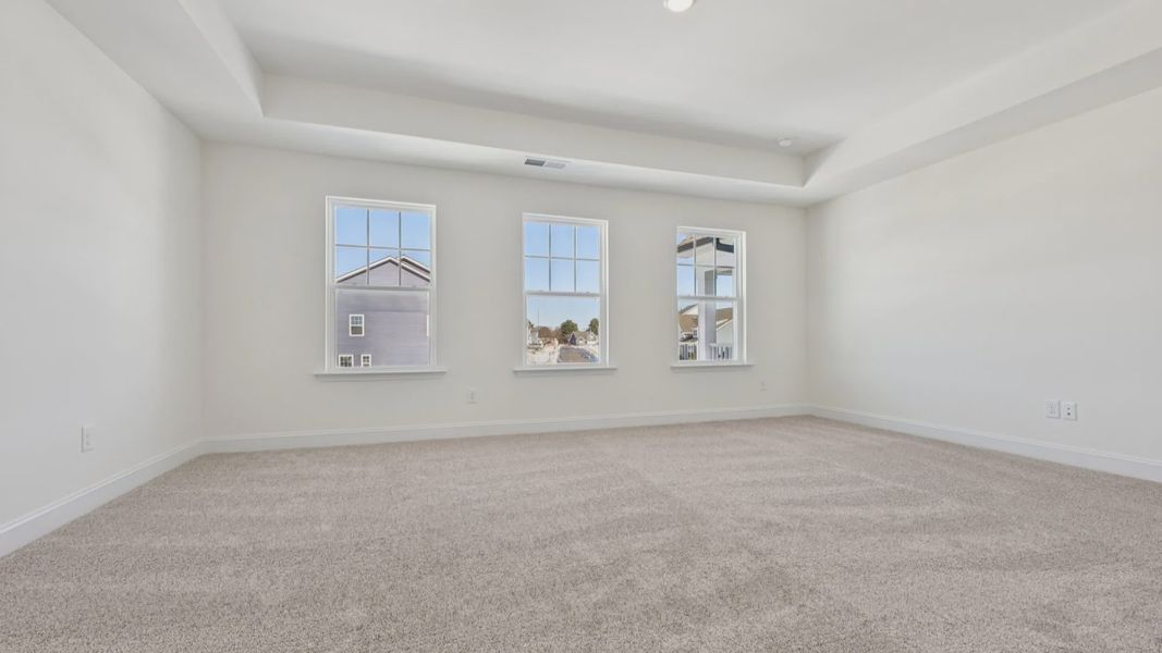 Furnished interior view inside a new home in Sidney Creek Single Family, Zebulon (Image 51).