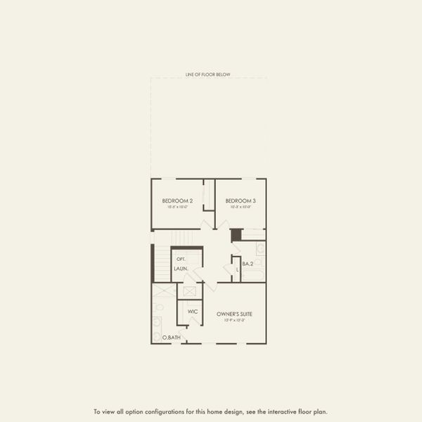 2D floor plan layout for the Benton by Pulte Homes in Lakehaven Estates, Clermont, FL (Image 3).