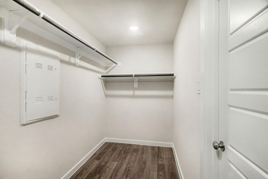 Massive primary walk-in closet! Massive primary walk-in closet!