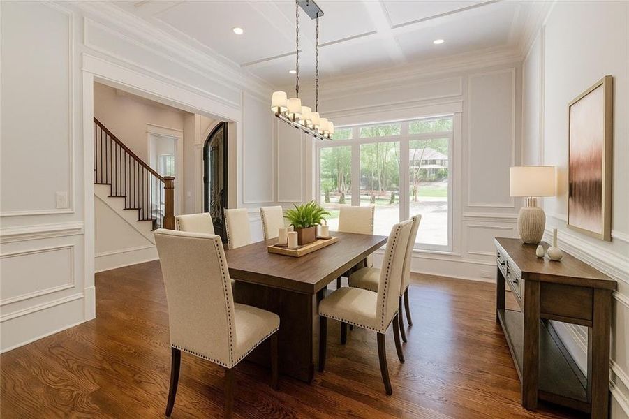 Furnished interior view inside a new home in , Roswell (Image 40).