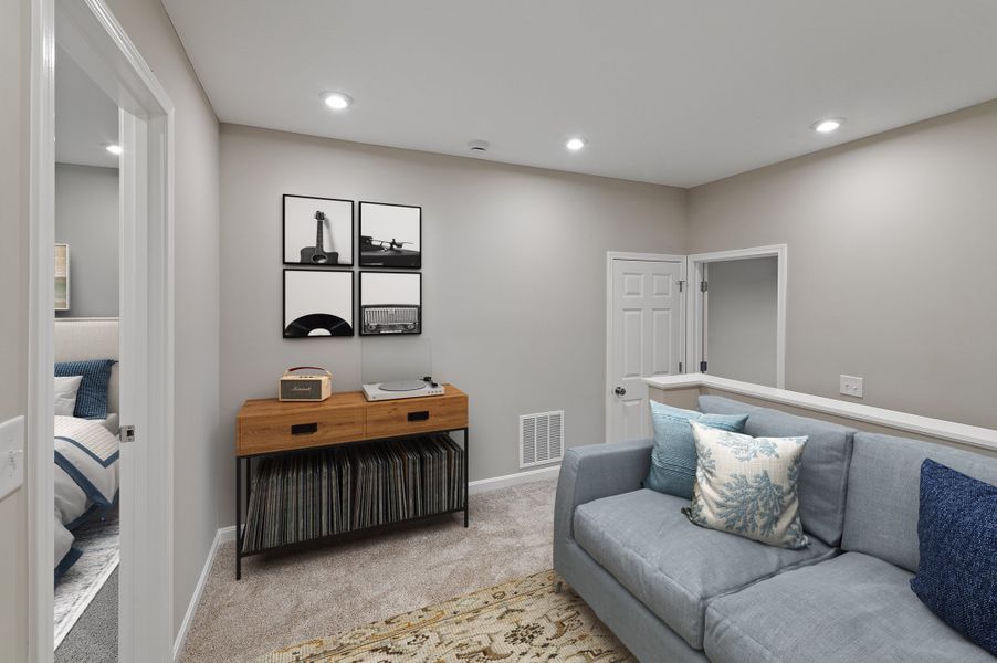 Representative furnished interior of a home built from the Hudson by Fischer Homes in Villas at Gold Creek, Dawsonville (Image 14).