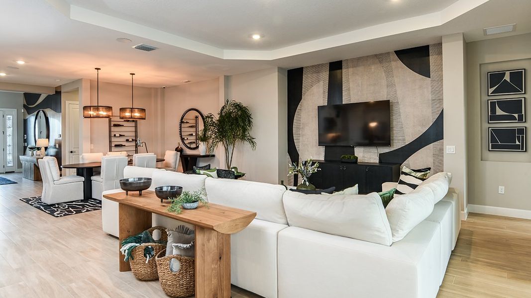 Representative furnished interior of a home built from the Pallazio by Taylor Morrison in Westview Community Group Page, Kissimmee (Image 10).