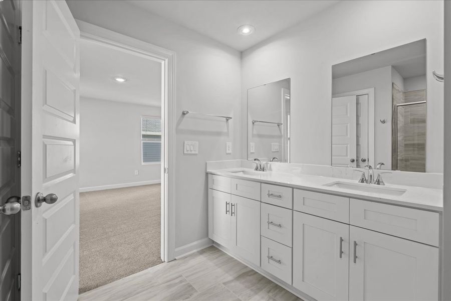 Furnished interior view inside a new home in Creek Ridge - Heritage Collection, Spartanburg (Image 9).