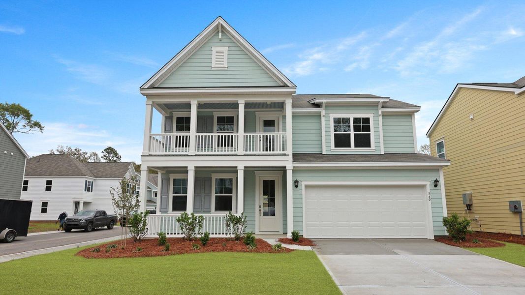 Front exterior of a new home in Founders Corner, Summerville, SC, highlighting curb appeal (Image 23).