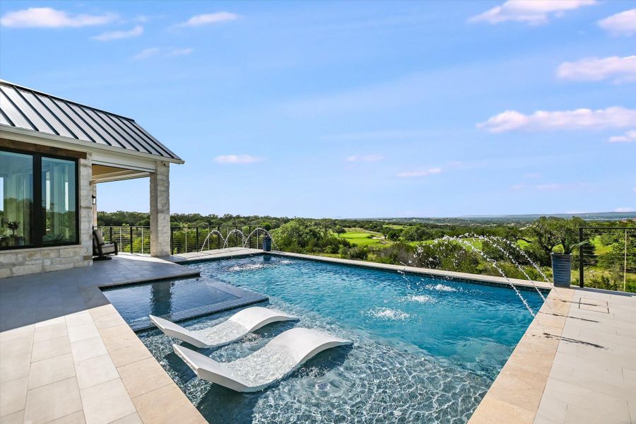 Swimming pool with a patio Swimming pool with a patio
