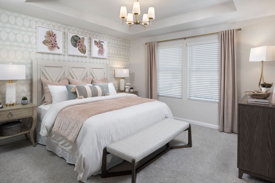 Photo representation of the Amira End plan. Colors, finishes and options will vary.