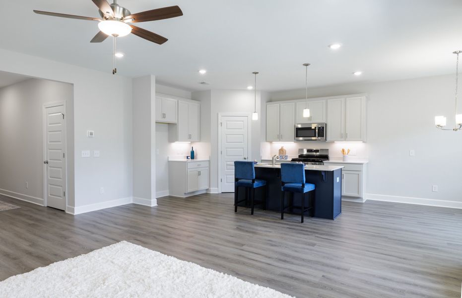 Representative furnished interior of a home built from the The Prescott by Cothran Homes in Holly Ridge, Greenville (Image 8).