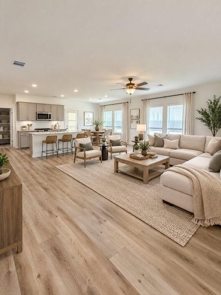 Furnished interior view inside a new home in , Dayton (Image 8).