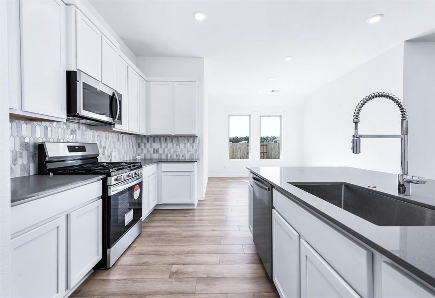 Furnished interior view inside a new home in , New Caney (Image 2).