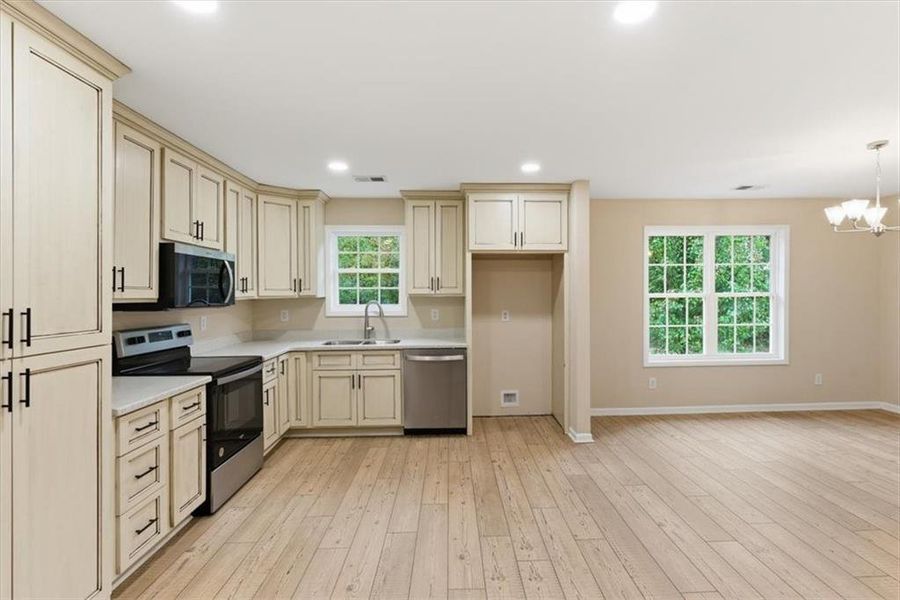 Furnished interior view inside a new home in , Taylorsville (Image 8).