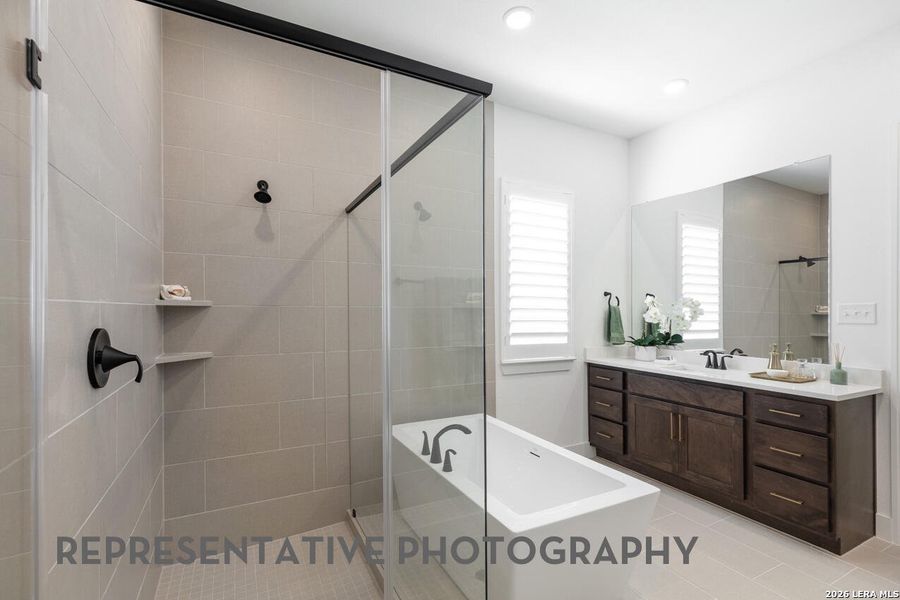 Furnished interior view inside a new home in Hallie's Cove, Schertz (Image 10).