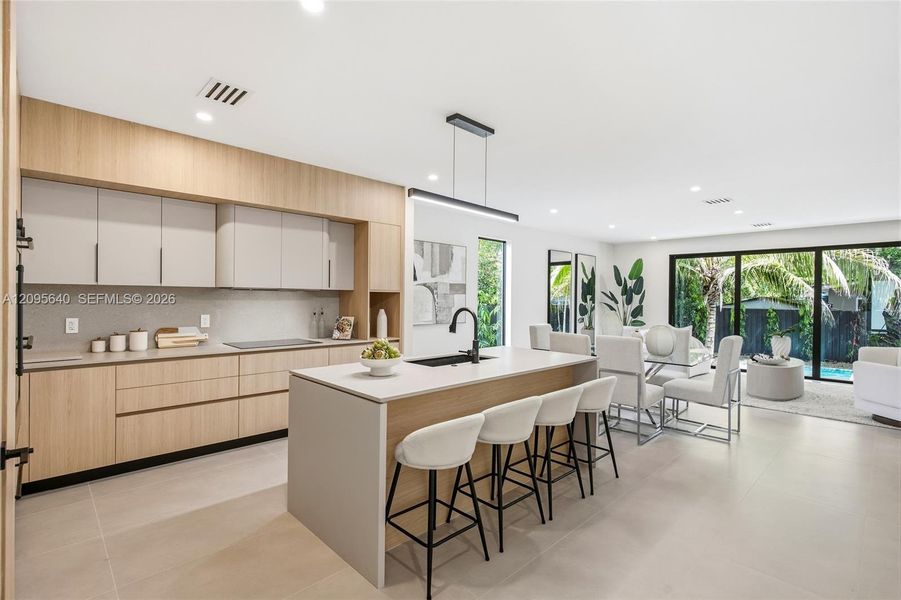 Furnished interior view inside a new home in , Miami (Image 13).