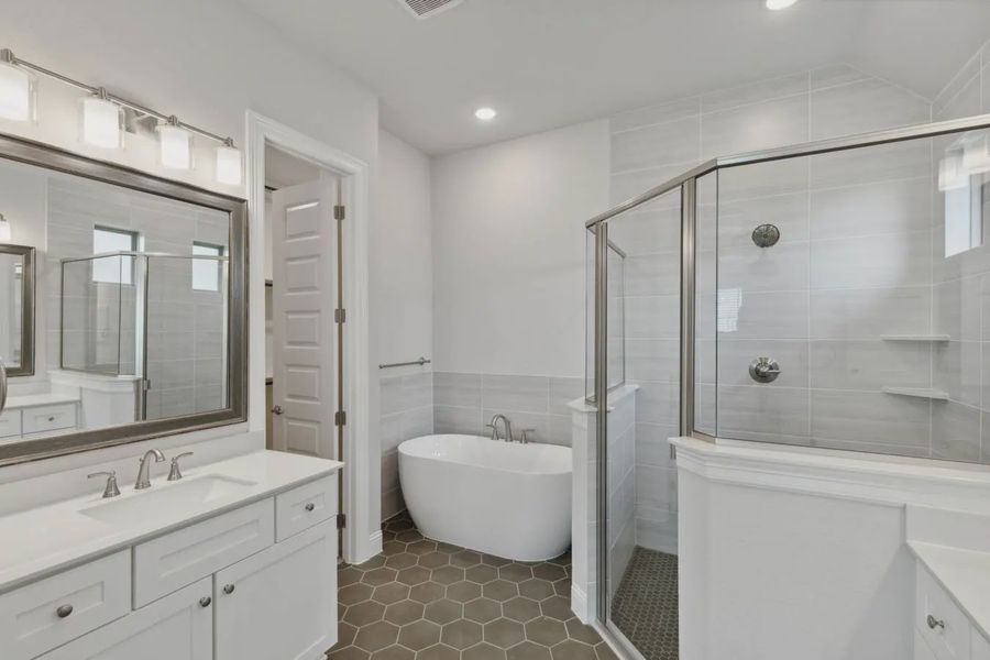 Representative furnished interior of a home built from the Fairview by Chesmar Homes in Westside Preserve, Midlothian (Image 5).