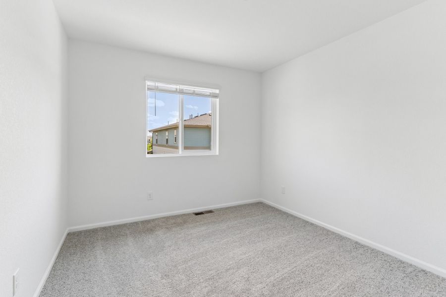 Spacious, unfurnished interior of a new home in Woodrose at Painted Prairie, Aurora (Image 16). Spacious, unfurnished interior of a new home in Woodrose at Painted Prairie, Aurora (Image 16).