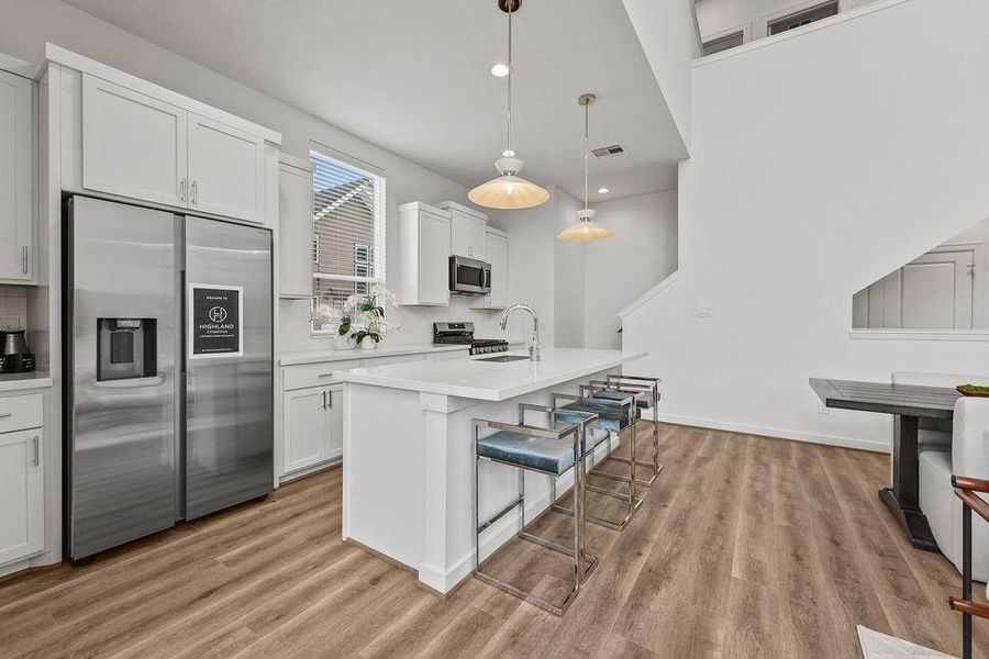 Furnished interior view inside a new home in Highland Commons, Houston (Image 9).