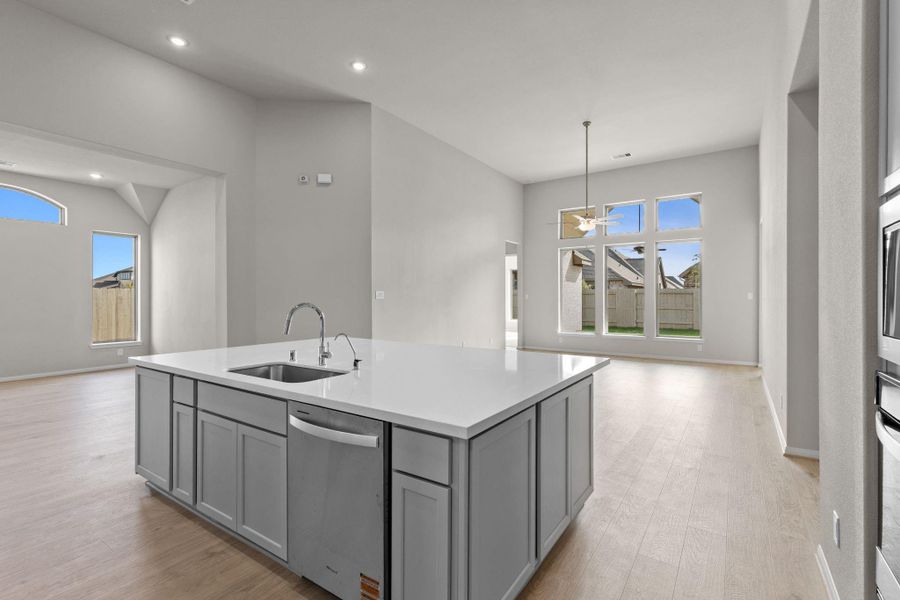 Furnished interior view inside a new home in Pomona, Manvel (Image 12).