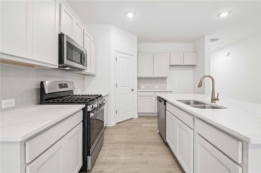 Furnished interior view inside a new home in The Pointe at Heron Bay, Locust Grove (Image 12).
