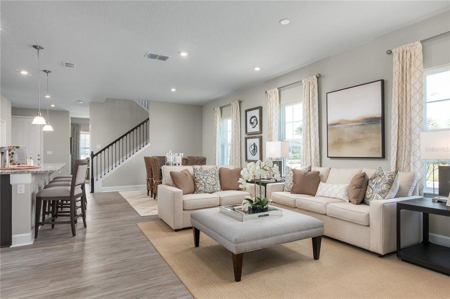 Furnished interior view inside a new home in , Auburndale (Image 3). Furnished interior view inside a new home in , Auburndale (Image 3).