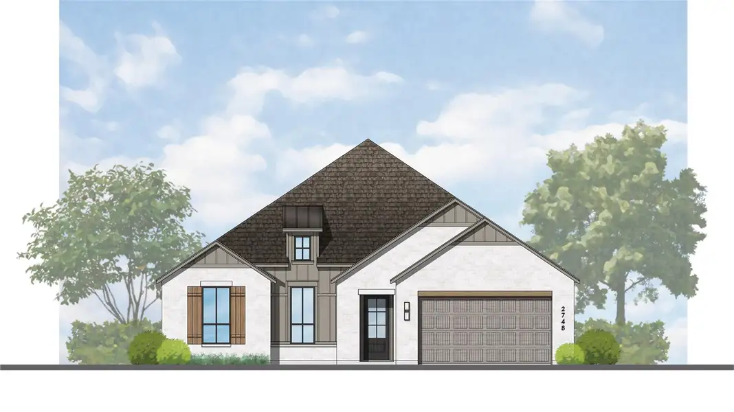 Exterior rendering of this home design in COLTON, Todd Mission, TX (Image 1). Exterior rendering of this home design in COLTON, Todd Mission, TX (Image 1).