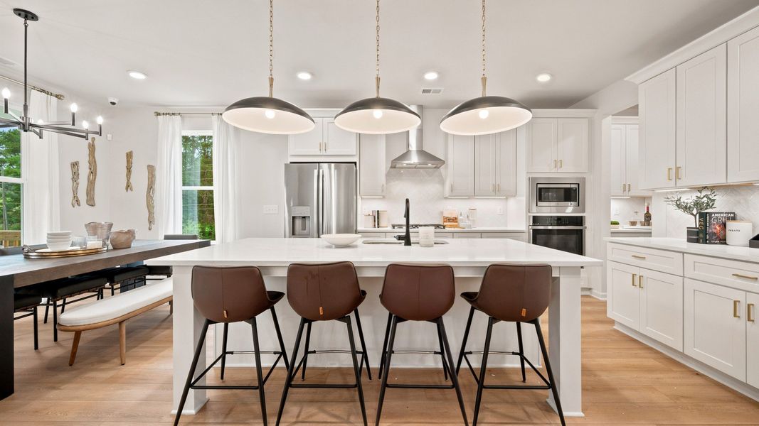 Representative furnished interior of a home built from the Rosemary II by DRB Homes in Everson, Snellville (Image 8).