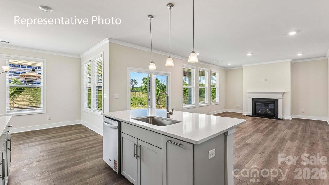 Furnished interior view inside a new home in Avalon of Gastonia, Gastonia (Image 9).