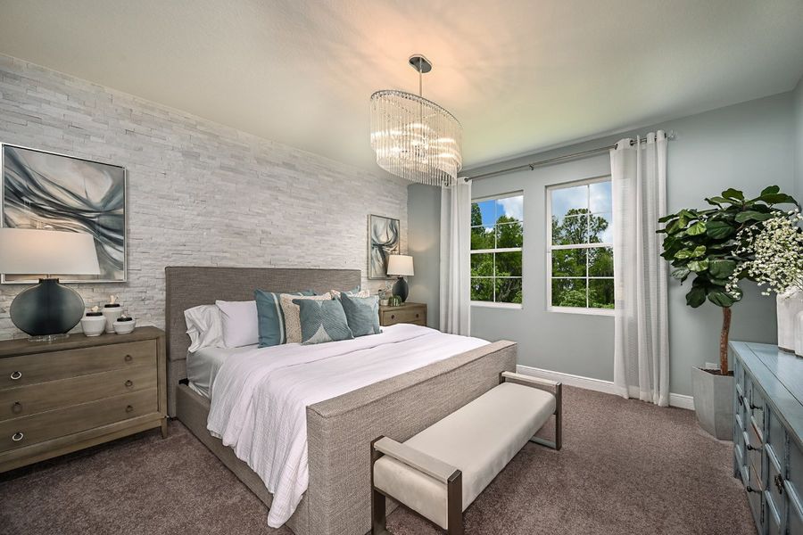 Representative furnished interior of a home built from the Mariposa by Casa Fresca Homes in Mirada, San Antonio (Image 15).