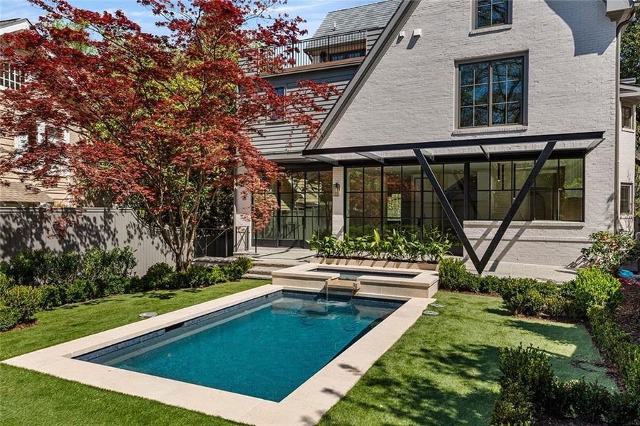 Front exterior of a new home in , Atlanta, GA, highlighting curb appeal (Image 23).