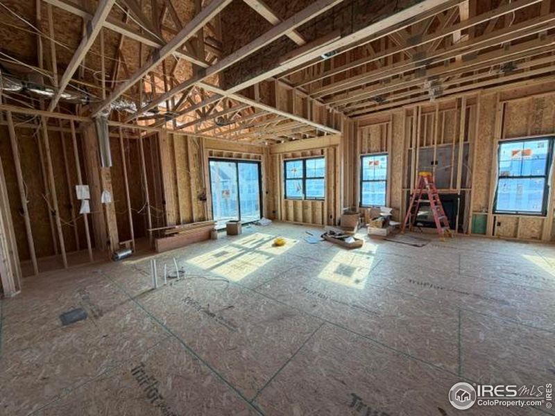 In-progress construction of a new home in , Berthoud, CO (Image 39).