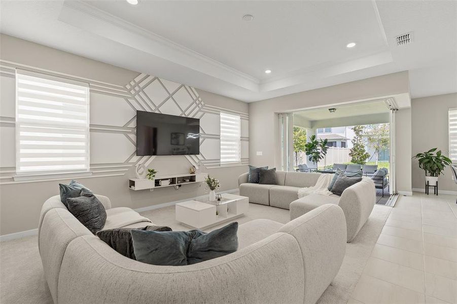 Furnished interior view inside a new home in Savannah Palms, Orlando (Image 15).