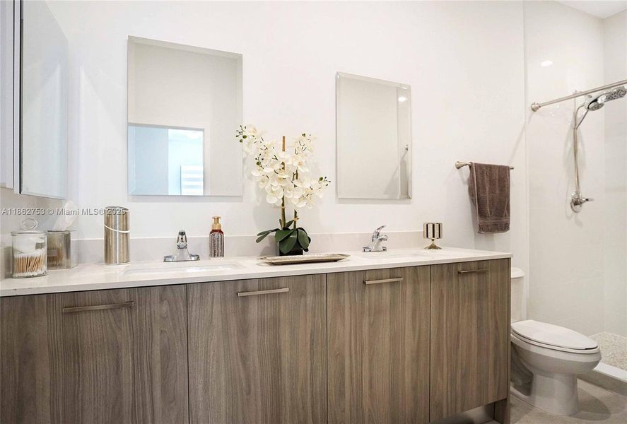 Furnished interior view inside a new home in , Miami (Image 20). Furnished interior view inside a new home in , Miami (Image 20).