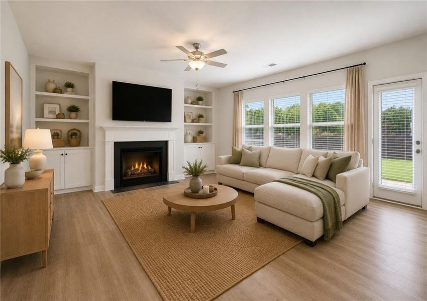 Furnished interior view inside a new home in Vickers Point - Single Family, Fairburn (Image 34).