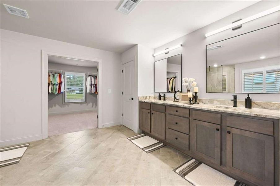 Furnished interior view inside a new home in , Conyers (Image 29).