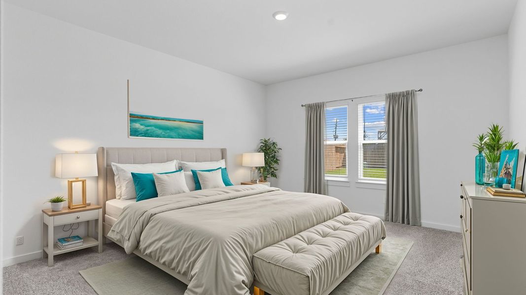 Furnished interior view inside a new home in Evergreen, Rosenberg (Image 7).
