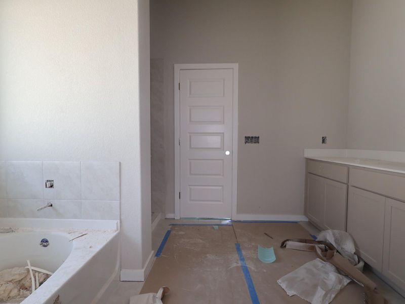 In-progress construction of a new home in Cascades at Onion Creek, Austin, TX (Image 4).
