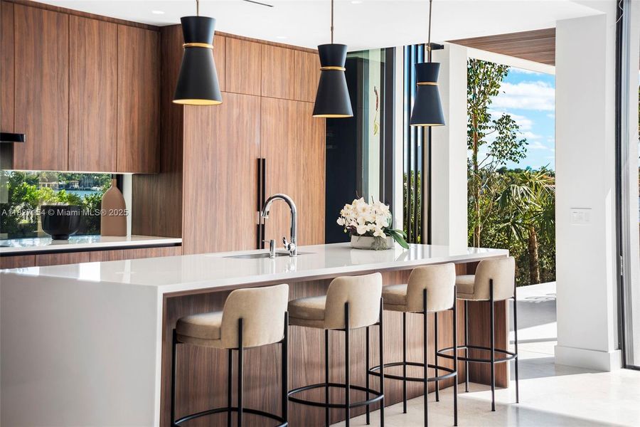 Furnished interior view inside a new home in , Miami Beach (Image 5).