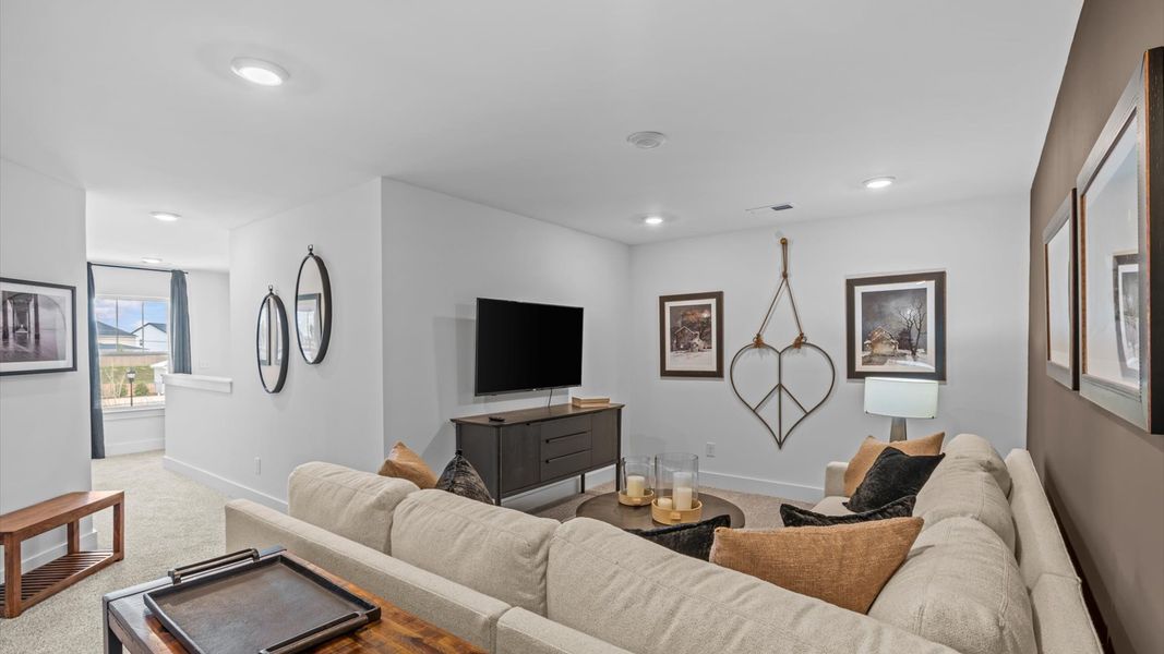 Representative furnished interior of a home built from the Lochlan by DRB Homes in Silo Ridge, Anderson (Image 17).