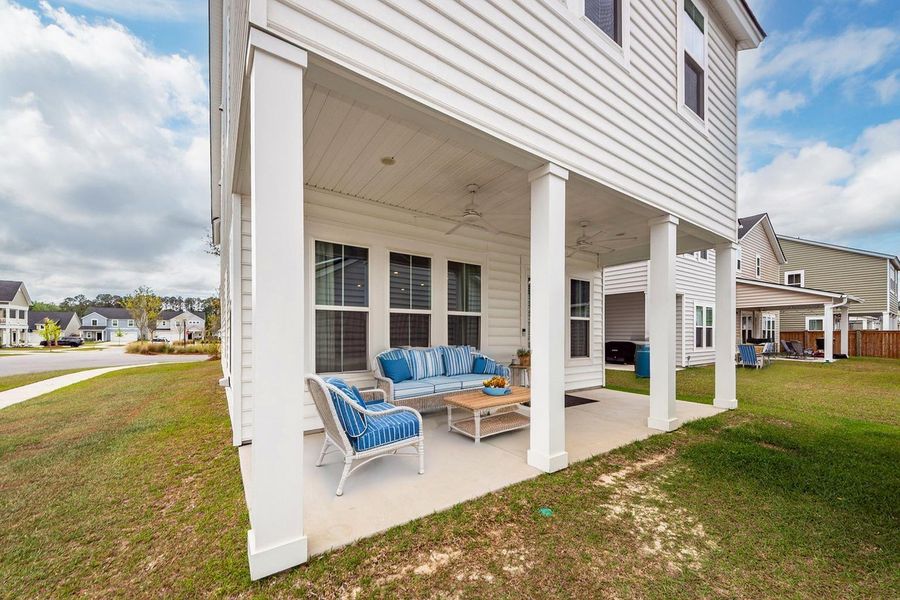 Exterior details and patio area of a home in , Summerville (Image 30).