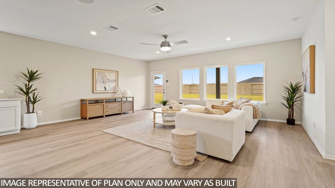 Furnished interior view inside a new home in Porters Mill, New Caney (Image 7).