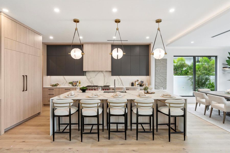 Furnished interior view inside a new home in , West Palm Beach (Image 50).