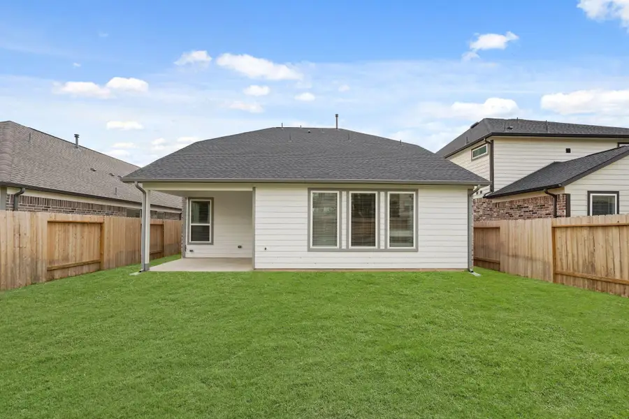 Exterior details and patio area of a home in Morton Creek Ranch, Katy (Image 3). Exterior details and patio area of a home in Morton Creek Ranch, Katy (Image 3).