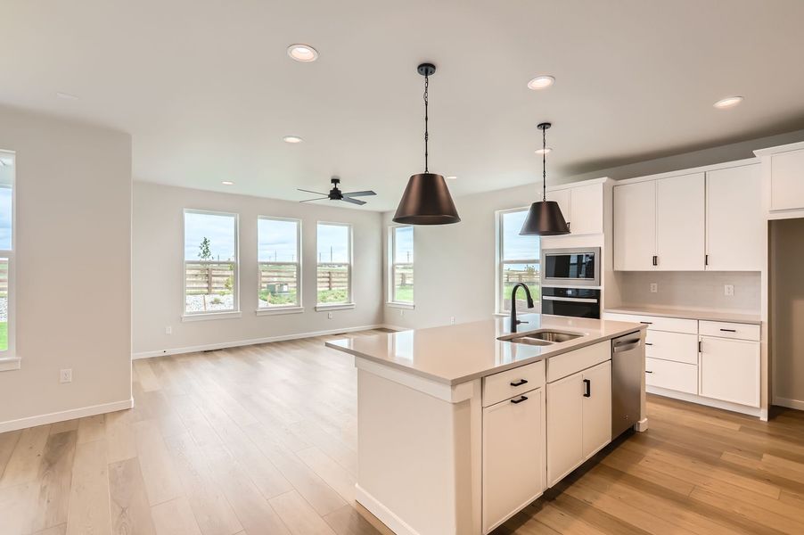 5901 Aspenglow Street kitchen/living room