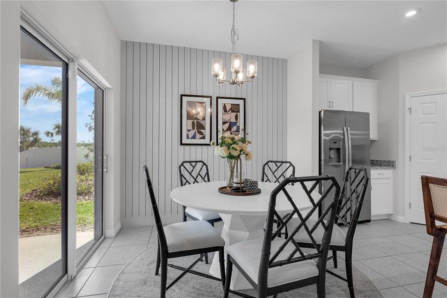 Furnished interior view inside a new home in Covered Bridge at Liberty Bluff, Haines City (Image 7). Furnished interior view inside a new home in Covered Bridge at Liberty Bluff, Haines City (Image 7).